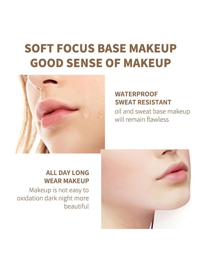 OCHEAL Skin Active Full Cover Matte Long Lasting Foundation ,Instant Anti-Aging Liquid Foundation For Perfect Long Lasting Performance BB Cream Scrub Makeup 30g(#Natural) - Image 5